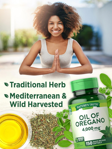 Natures Truth Óleo De Cápsulas Softgel De Orégano | 4000mg | - Imagem 4