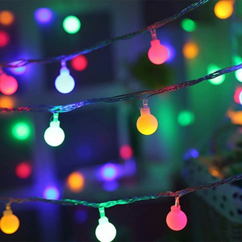 Varal Pisca Led 100 Bolas 10m Colorido Decoração Festa - Imagem 5