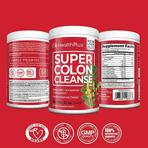Health Plus Super Colon Cleanse, 45 Porções, 12 Onças (pacot - Imagem 2