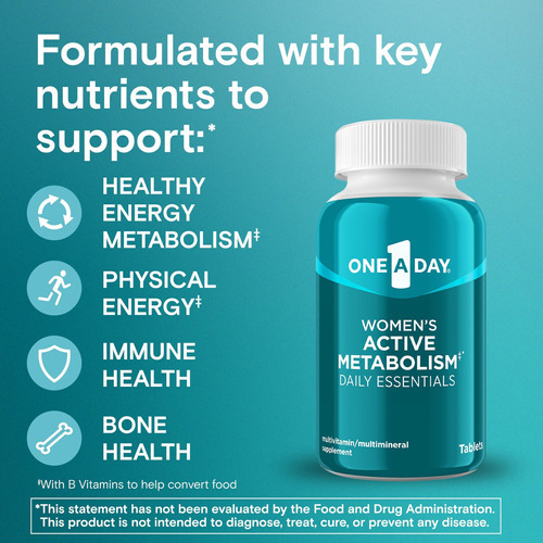 One A Day Womens Active Metabolism Daily Essential, Multivit - Imagem 2