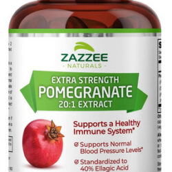 Extrato De Romã De Força Extra Zazzee 20: 1, 5000 Mg De Forç