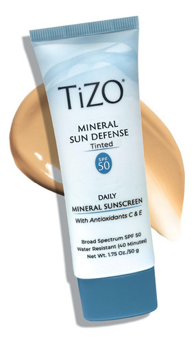 Protetor Solar Tizo Mineral Sun Defense Tinted Spf 50 50g