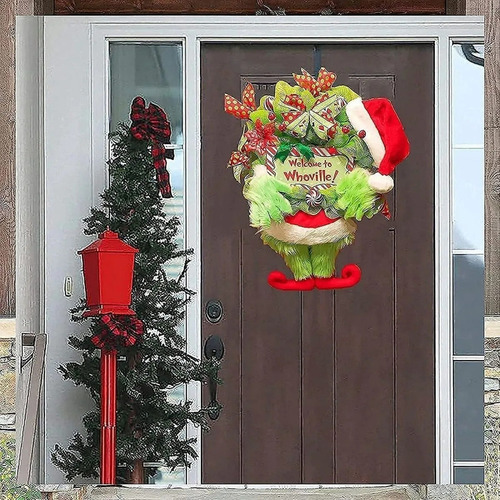 Guirlanda De Natal Grinch, Enfeite De Pelúcia Ladrão - Imagem 7