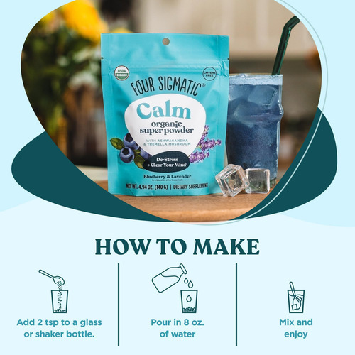 Quatro Sigmatic Calm Super Powder Orgânico Superalimento Em - Imagem 3
