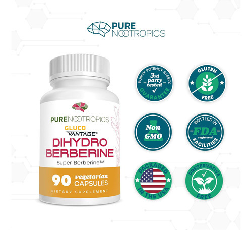 Nootrópicos Puro - Suplemento De Di -hidroberberina (glucova - Imagem 8