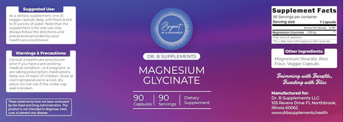 Magnésio De Encapsulamento (glicinato) 120 Mg - Suplemento P - Imagem 4