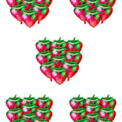 50 Unidades De Balões De Morango Sweet Strawberry Foil Mylar