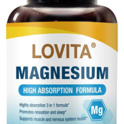 Complexo Triplo De Magnésio Lovita 500mg, Fórmula De Alta Ab