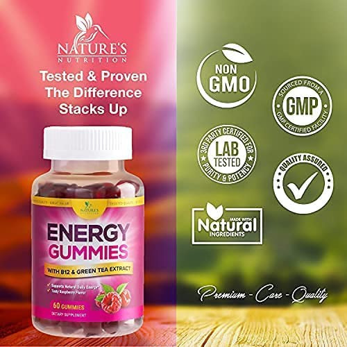 Energy Gummies Vitamina B12, Extrato De Chá Verde E Guaraná, - Imagem 4