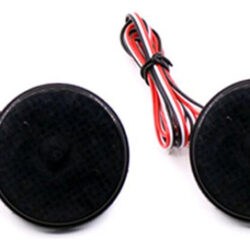 1 Par De Refletor De Pára-choque Traseiro Led Redondo De 5,8