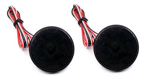 1 Par De Refletor De Pára-choque Traseiro Led Redondo De 5,8