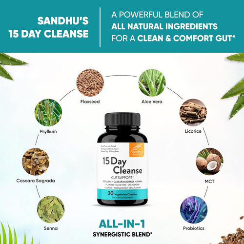 Sandhus 15 Dias De Limpeza Do Cólon Detox Para Mulheres E Ho - Imagem 5