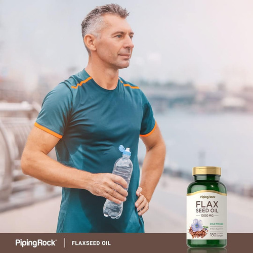 Cápsulas Softgel De Óleo De Linhaça Piping Rock 1000mg | Con - Imagem 6
