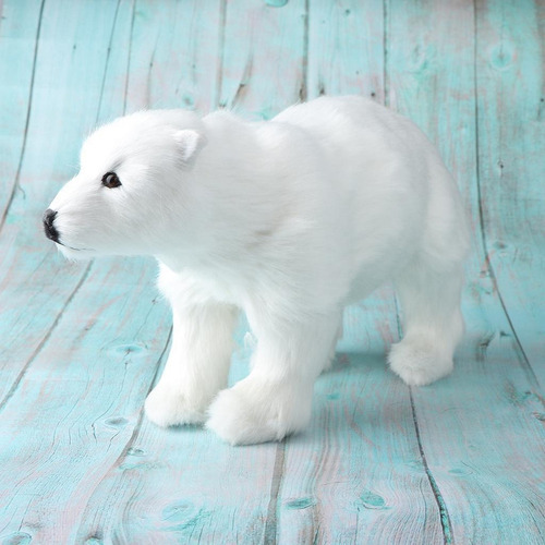 I Taxidermia De Urso Polar 31x18cm - Imagem 2