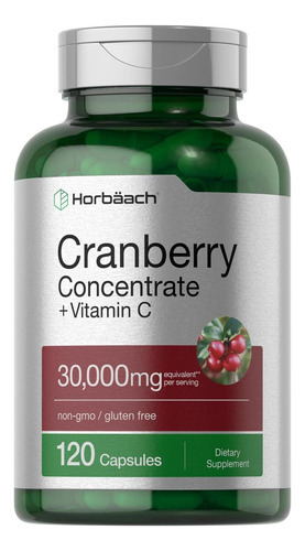 Comprimidos De Cranberry Horbäach 30.000 Mg | 120 Cápsulas |
