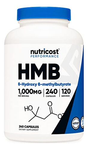 Suplemento Nutricost Hmb (beta-hidroxi Beta-metilbutirato)