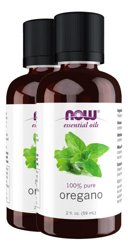 Óleo De Orégano Now Foods 30 Ml Puro Importado 2un