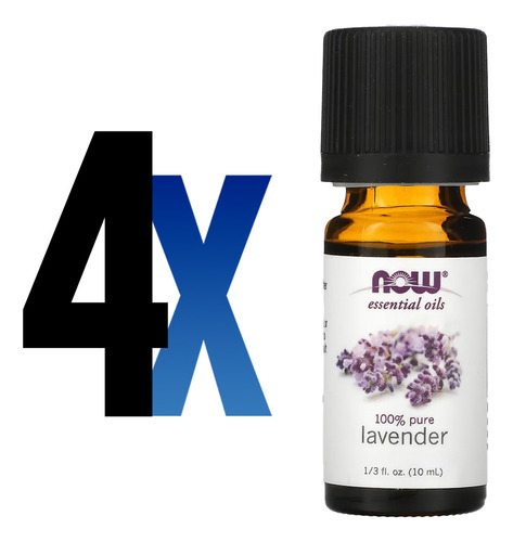 Óleo De Lavanda Now Foods 10ml 100% Puro Importado 4un - Imagem 2