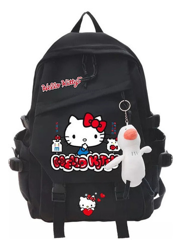 Mochila Feminina Hello Kitty, Para Meninas, Secundária, Japã