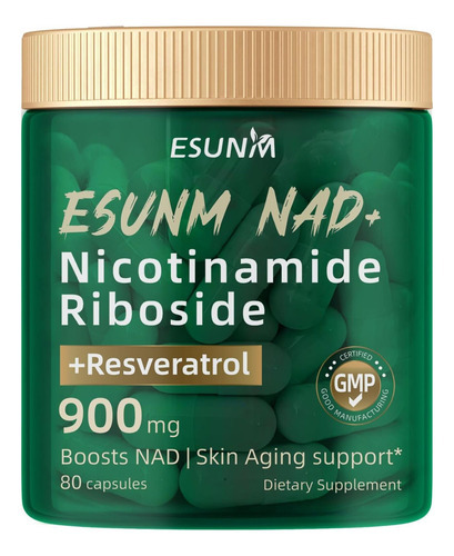 Nicotinamida Ribosídeo 900mg, Nad+ Suplemento Resveratrol Su