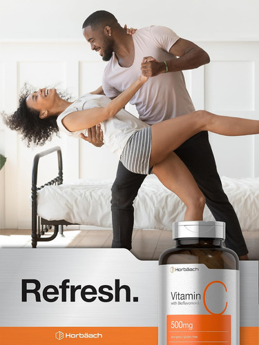Horbäach Vitamina C 500mg | Com Bioflavonóides | 500 Cápsula - Imagem 6