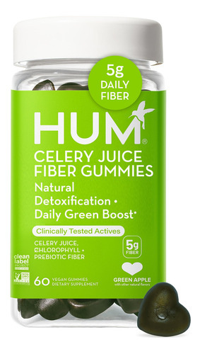 Gummies Hum, Suco De Aipo, Fibra Com Prebiótico Para A Saúde