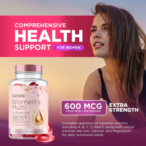 Vitaminas Da Natureza Para Mulheres - Suplemento Multivitamí - Imagem 3