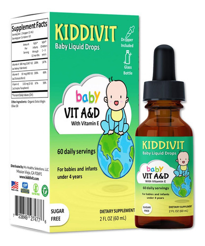 Gotas Líquidas Kiddivit Baby Vitamin A&d Com Vitamina E - 6