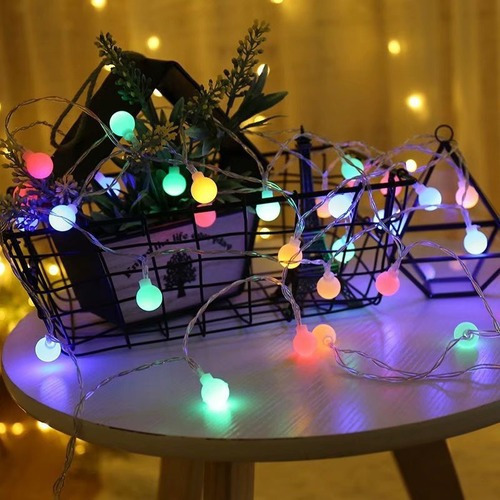 Varal Pisca Led 100 Bolas 10m Colorido Decoração Festa - Imagem 3