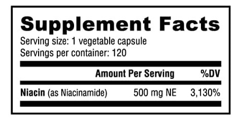 Suplemento De Niacinamida Nutrabio Para Lipídios Sanguíneos - Imagem 2