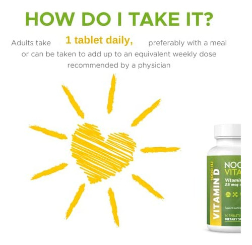 Noor Vitamins Halal Vitamina D, Halal Vitamina D3, Comprimi - Imagem 3