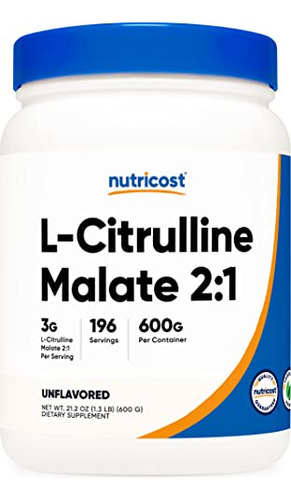 Suplemento Nutricost De Malato De L-citrulina (2:1) Em Pó 60