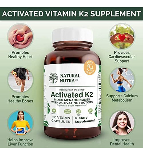 Suplemento De Vitamina K2 De Espectro Total Nutra Natural, - Imagem 3