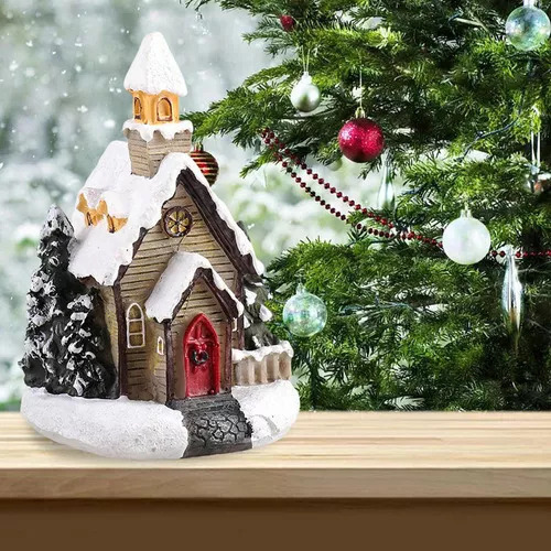 W 6 Decorações De Natal Sala De Neve Da Vila De Natal - Imagem 6