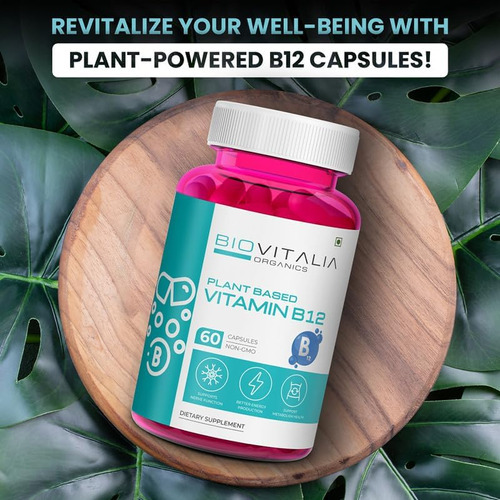 Biovitalia Vitamina B12 Cápsulas De Metilamina Suplemento De - Imagem 6