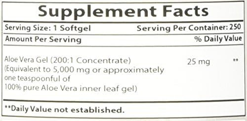 Gel De Aloe Vera Best Naturals 5000 Mg 250 Cápsulas Gelatino - Imagem 6