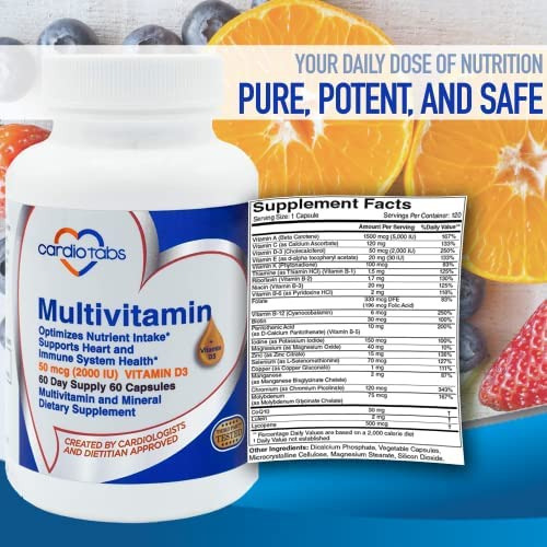 Multivitamínico Cardiotabs - Suplementos Para Coração E Imu - Imagem 3