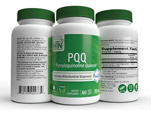 Health Thru Nutrition Pqq 20mg Pirroloquinolina Quinona Como - Imagem 5