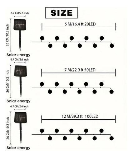 Luzinhas Natalinas Varal De Luzes Festao 7m 50led — foto 2 Luzinhas Natalinas Varal De Luzes Festao 7m 50led - Imagem 2