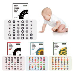 Estimulação De Bebê De Alto Contraste Montessori Toy Card
