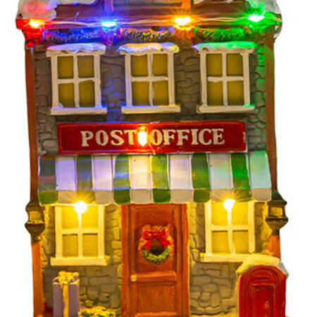 Musical Iluminado Natal Aldeia Casa Estatueta Decoração De - Imagem 11