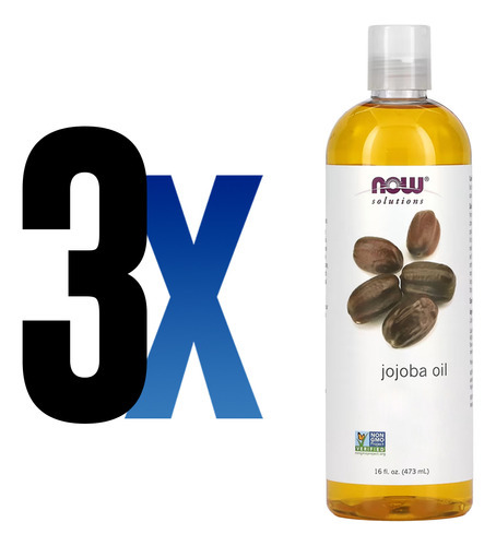 Óleo De Jojoba Now Foods 473 Ml Puro Importado 3un - Imagem 2
