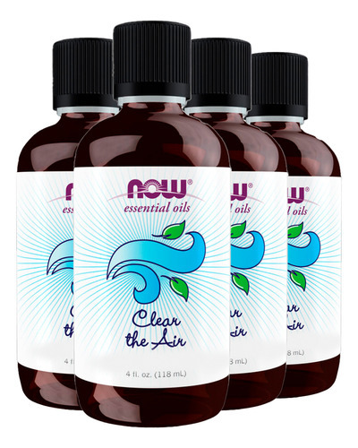 Mistura De Óleo De Air Clear Now Foods 118ml Importado 4un