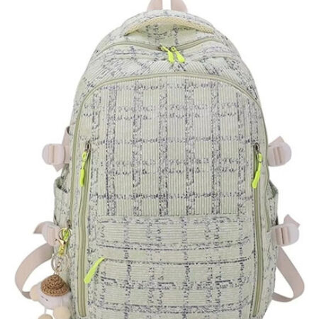 Novo Mochila De Veludo Cotelê E Morango 2024, Linda Mochila - Imagem 20