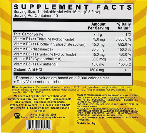 Foskrol Com Vitaminas Destressing - 10 Frascos - Vitaminas B - Imagem 2