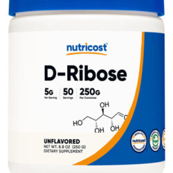 Suplemento Nutricost D-ribose Em Pó 250g 100% Puro