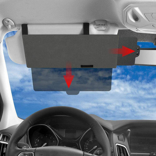 Visor De Carro, Extensor De Guarda-sol, Antiofuscante, Prote - Imagem 3