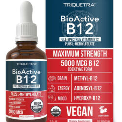 Vitamina B-12 Marca Triquetra, 5000 Mcg, 1 Onça