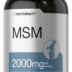 Cápsulas De Suplemento De Msm | 2000mg | Contagem 250 | Fór