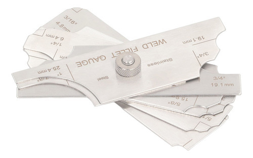 Q Régua De Inspeção De Soldagem Weld Fillet Gauge Em Aço